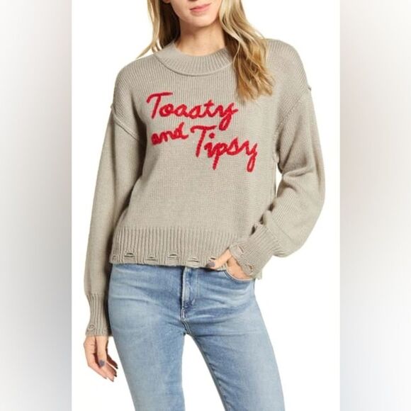 Wildfox Toasty And Tipsy Cropped Sweater - XS - Picture 6 of 11